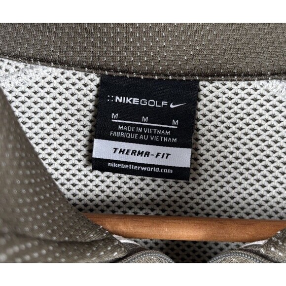 Nike Golf Therma-Fit 1/4 Zip Men's Medium Pullover Olive Green The Honda Classic - Picture 4 of 8